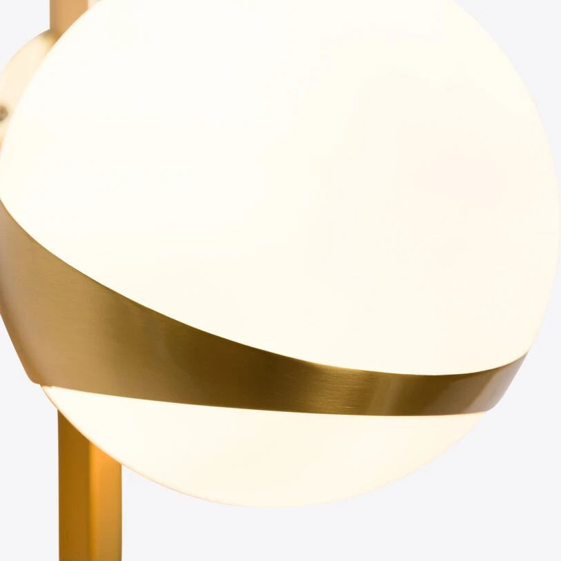 Lucca Opal Glass Globe Wall Light