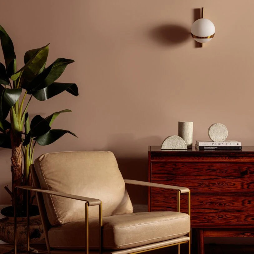 Lucca Opal Glass Globe Wall Light