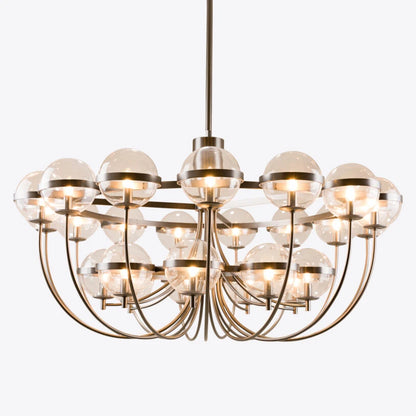 Cross 25 Light Glass Globe Chandelier
