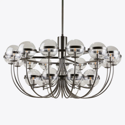 Cross 25 Light Glass Globe Chandelier