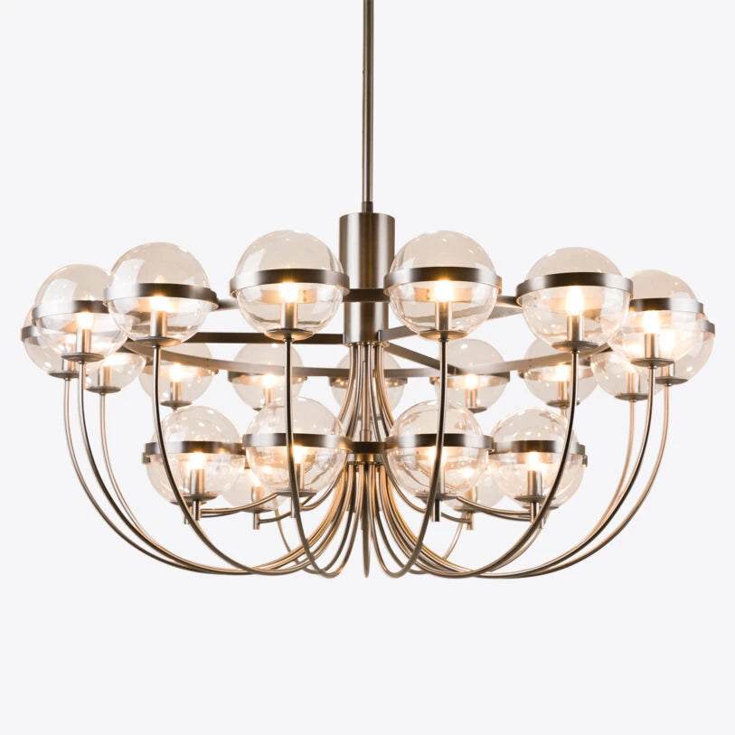 Cross 25 Light Glass Globe Chandelier