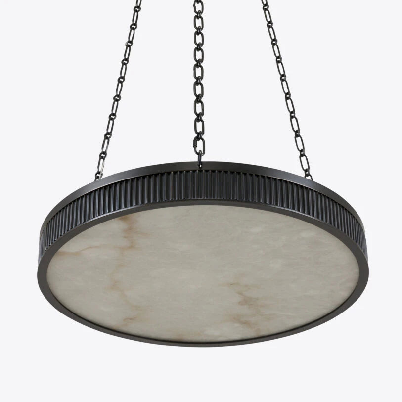 Chaplin Alabaster Plafonnier Chandelier