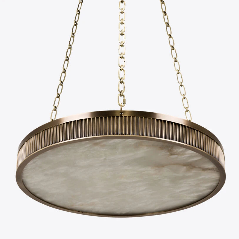 Chaplin Alabaster Plafonnier Chandelier