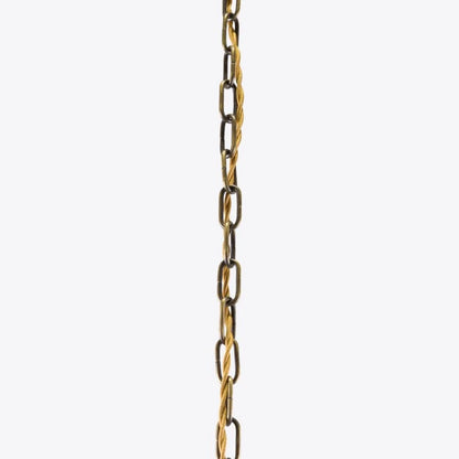 Hoxton Ribbed Glass and Brass Pendant
