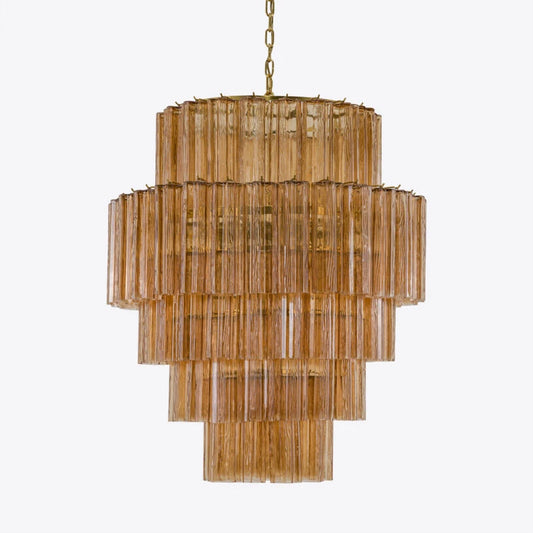 Freccia Treviso Fluted Glass Chandelier