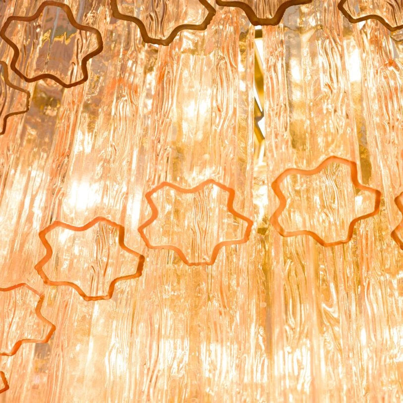 Freccia Treviso Fluted Glass Chandelier
