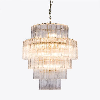 Freccia Treviso Fluted Glass Chandelier