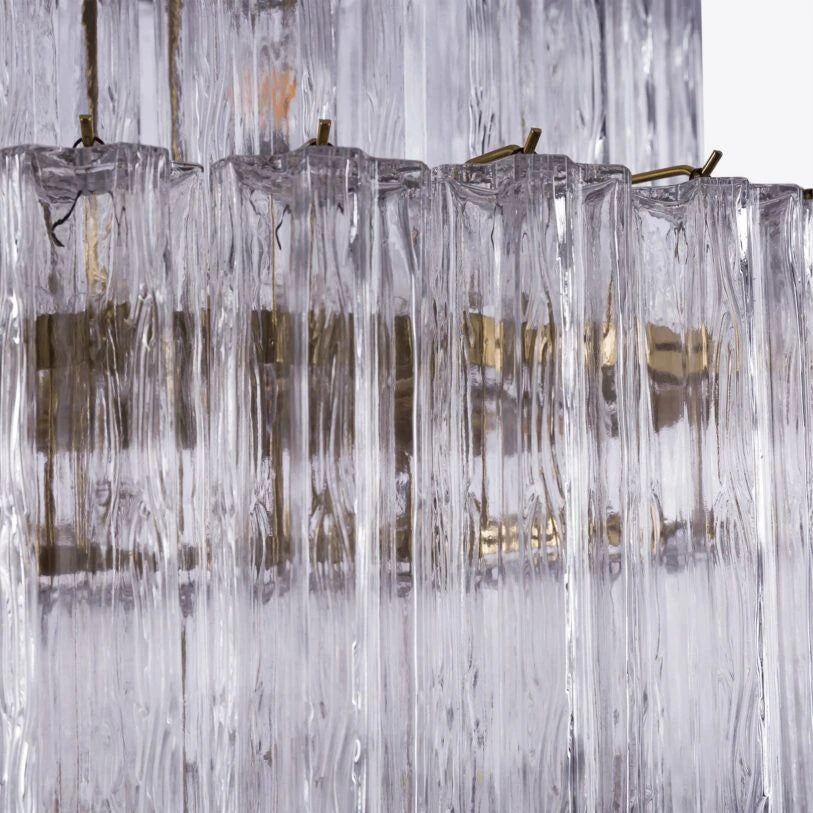 Freccia Treviso Fluted Glass Chandelier