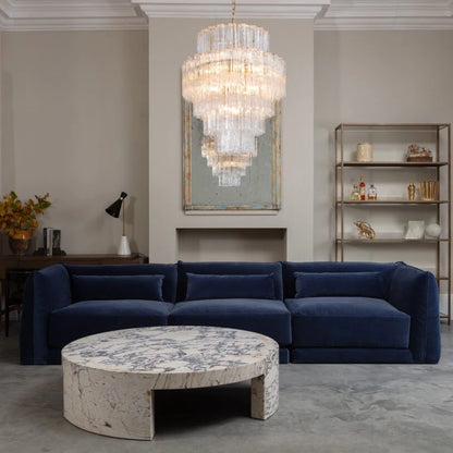 Freccia Treviso Fluted Glass Chandelier