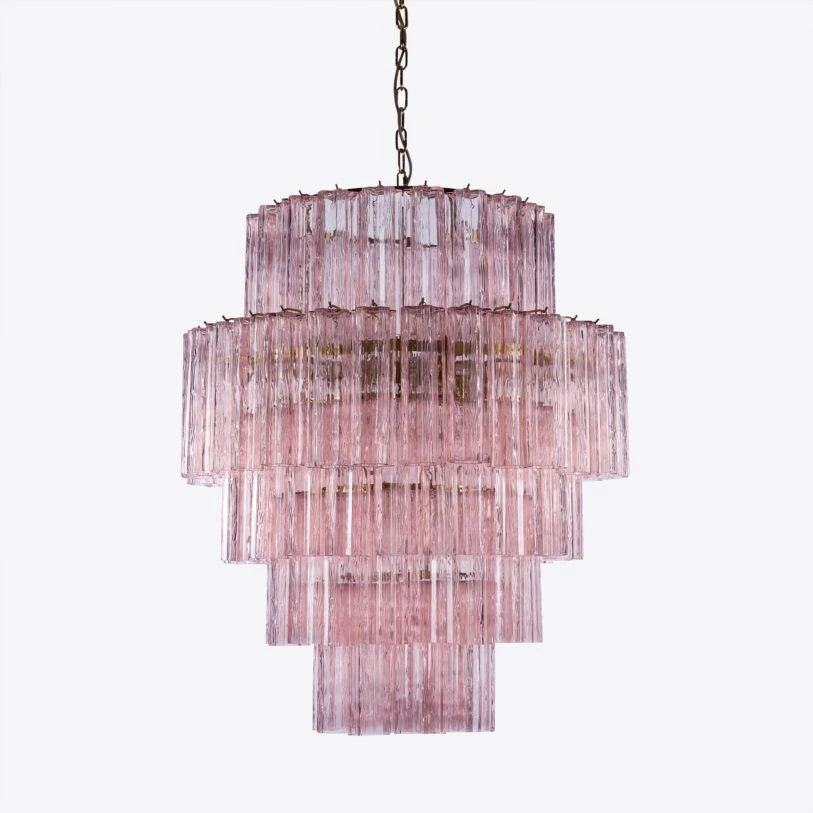 Freccia Treviso Fluted Glass Chandelier