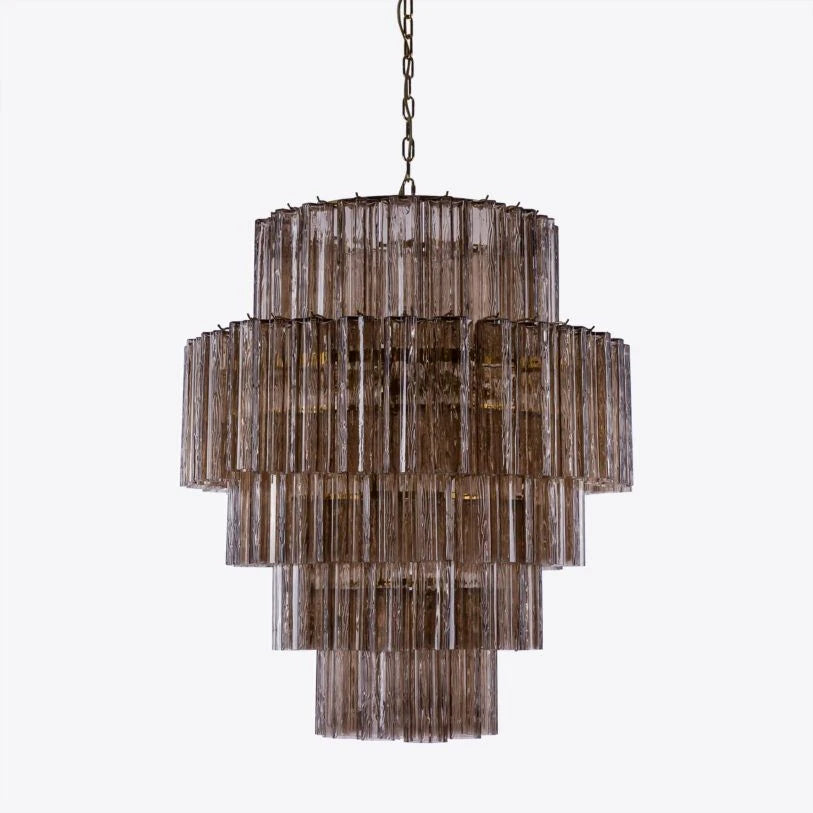 Freccia Treviso Fluted Glass Chandelier