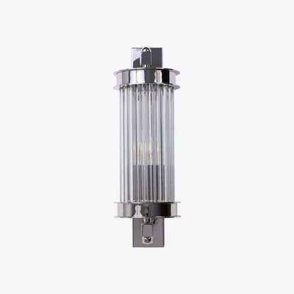 Elon Vintage Ribbed Glass Bathroom Wall Light