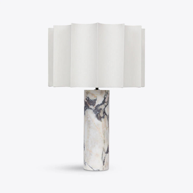 Cusco Calacatta White Marble Table Lamp