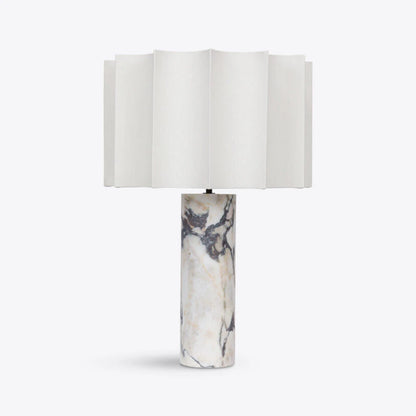 Cusco Calacatta White Marble Table Lamp