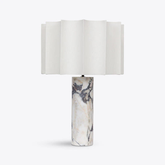 Cusco Calacatta White Marble Table Lamp