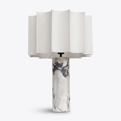 Cusco Calacatta White Marble Table Lamp