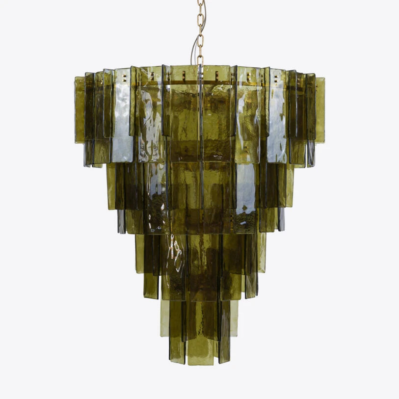 Berlin Glass Spiral Chandelier
