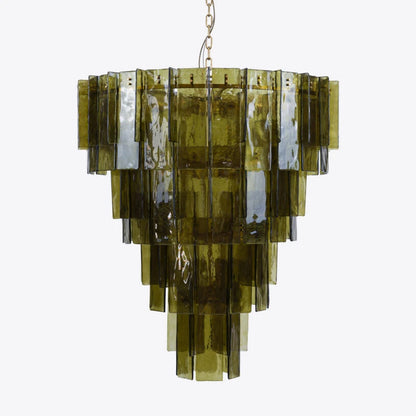 Berlin Glass Spiral Chandelier