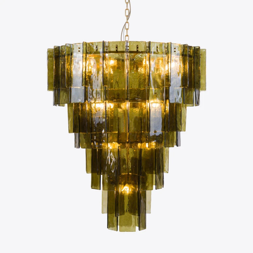Berlin Glass Spiral Chandelier