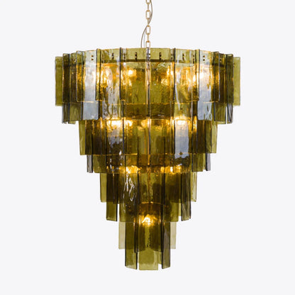 Berlin Glass Spiral Chandelier