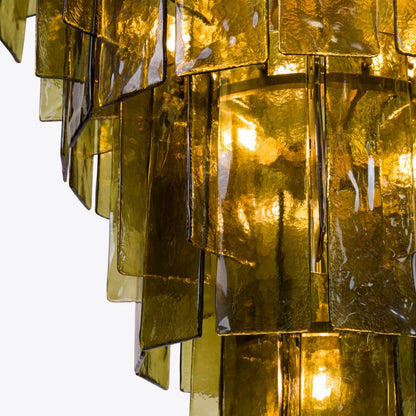 Berlin Glass Spiral Chandelier
