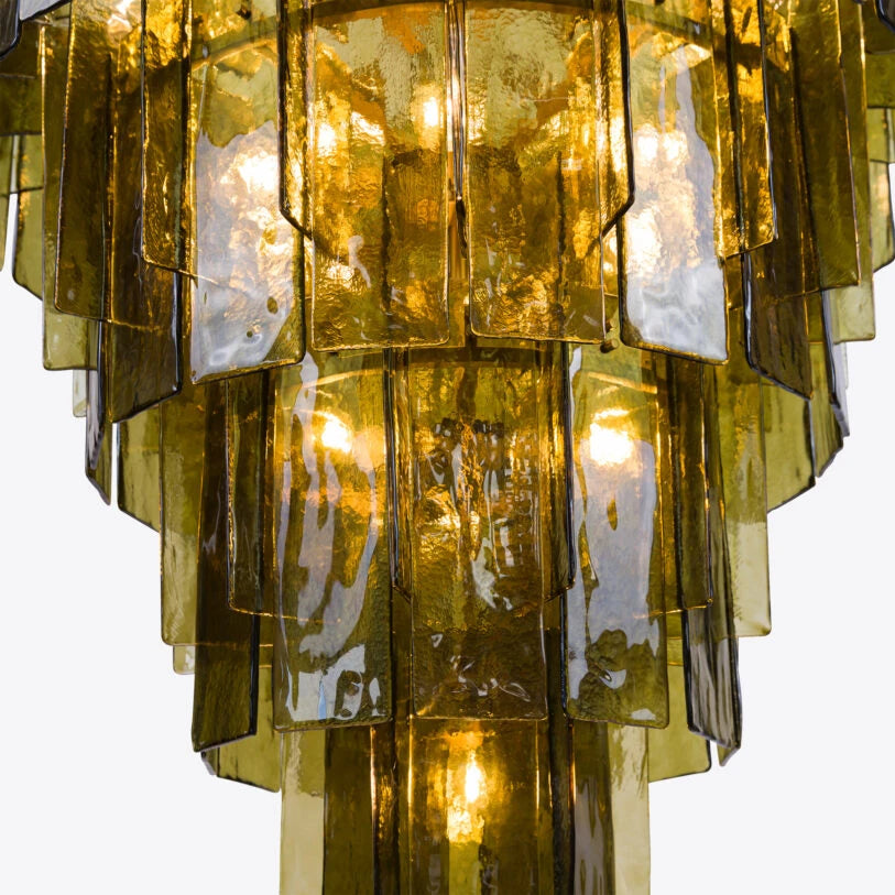 Berlin Glass Spiral Chandelier