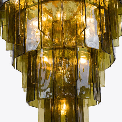 Berlin Glass Spiral Chandelier