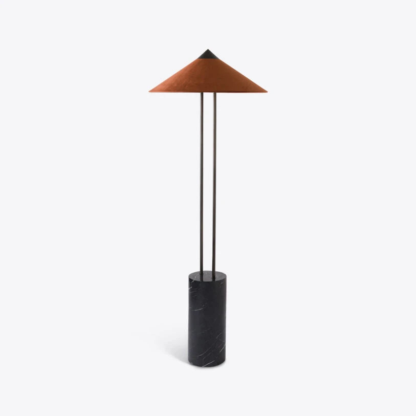 Titan Black Marble Floor Lamp