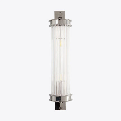 Elon Vintage Ribbed Glass Bathroom Wall Light