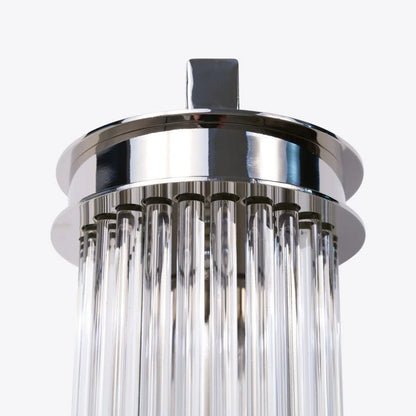 Elon Vintage Ribbed Glass Bathroom Wall Light