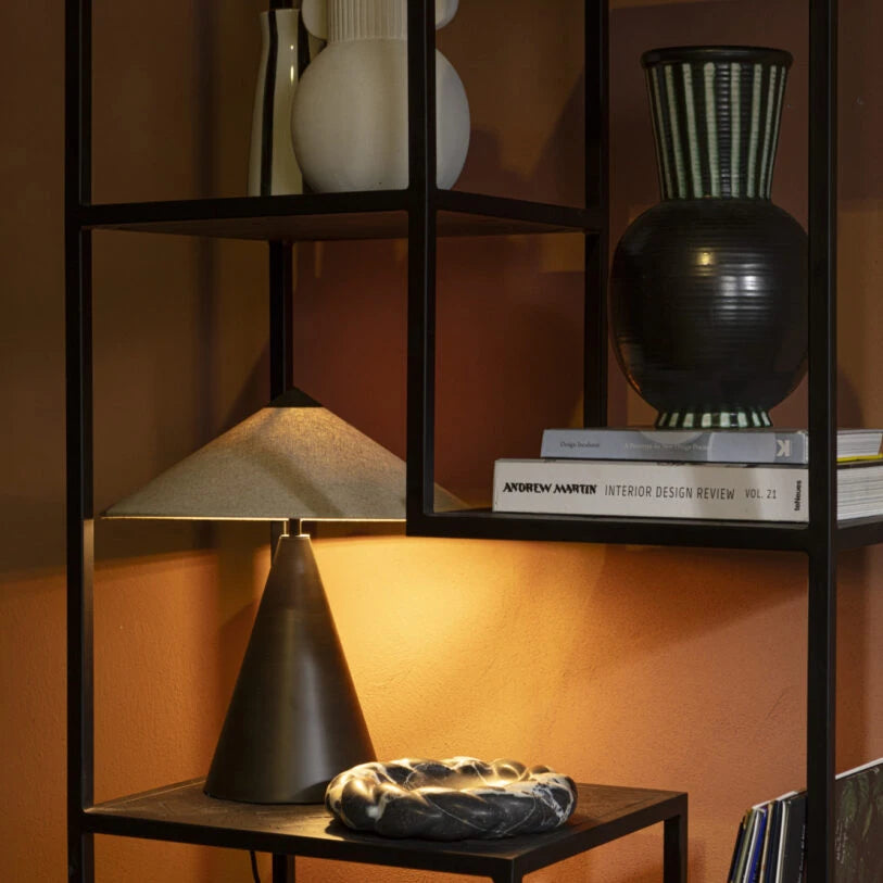 Icon Table Lamp with Fabric Shade