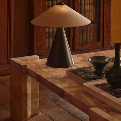 Icon Table Lamp with Fabric Shade