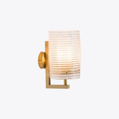 Como Waffle Moulded Glass Wall Light
