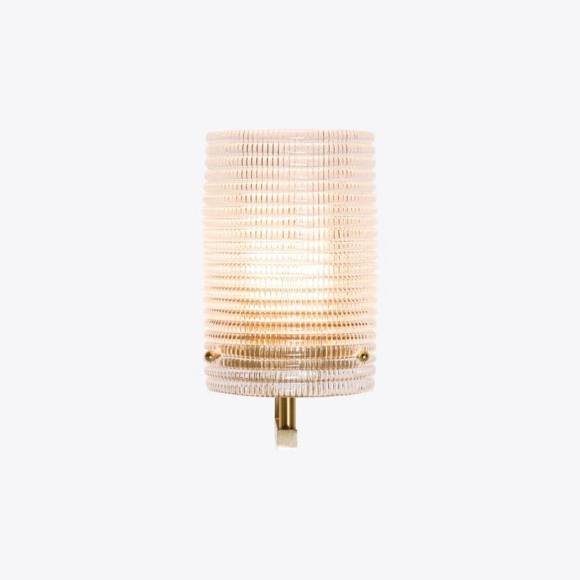 Como Waffle Moulded Glass Wall Light