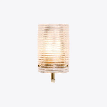 Como Waffle Moulded Glass Wall Light