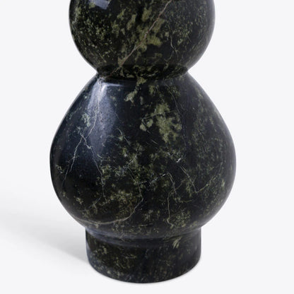 Yuki Solid Marble and Fabric Shade Table Lamp