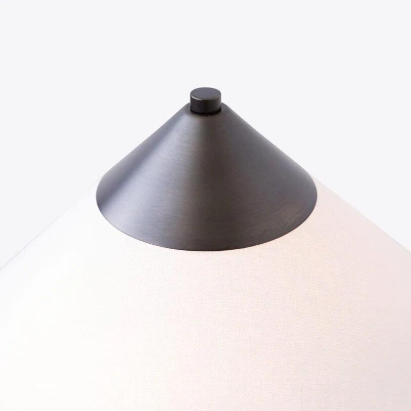 Yuki Solid Marble and Fabric Shade Table Lamp