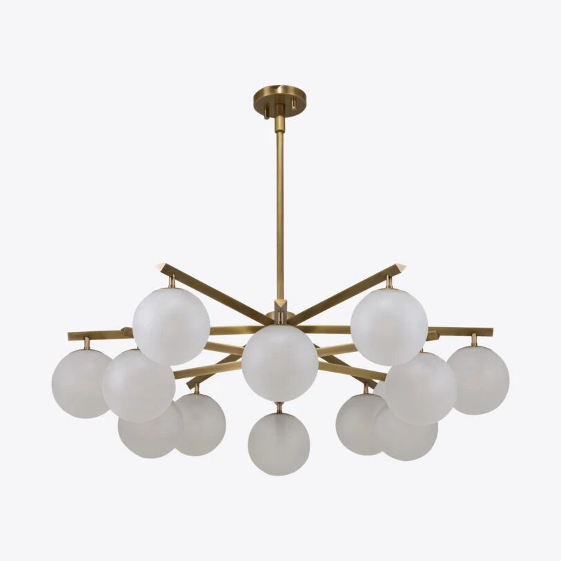 Geneva Sand Blasted Glass Chandelier