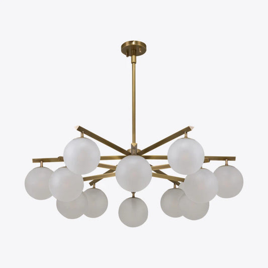 Geneva Sand Blasted Glass Chandelier