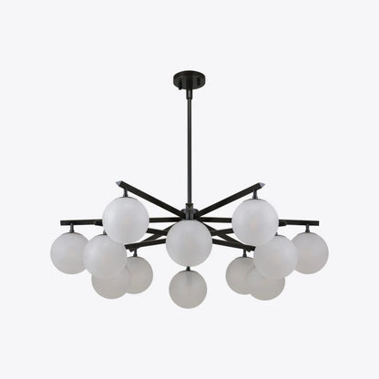 Geneva Sand Blasted Glass Chandelier