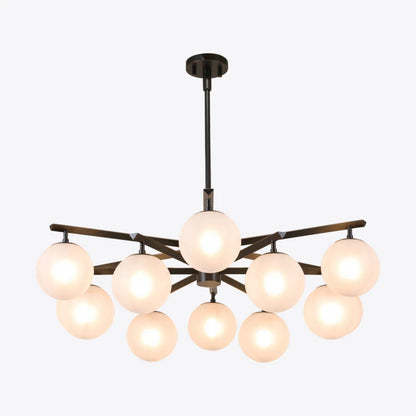 Geneva Sand Blasted Glass Chandelier