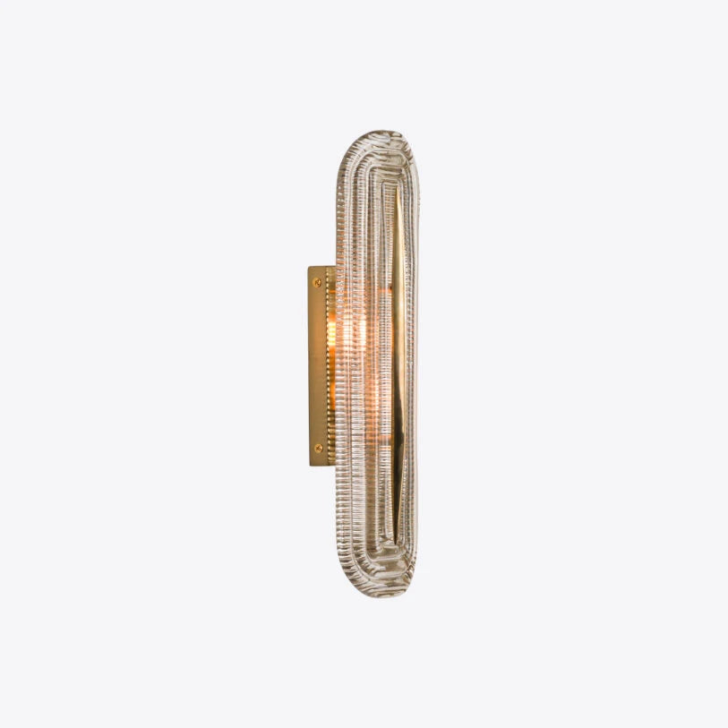 Lazio Ribbed Glass Wall Light