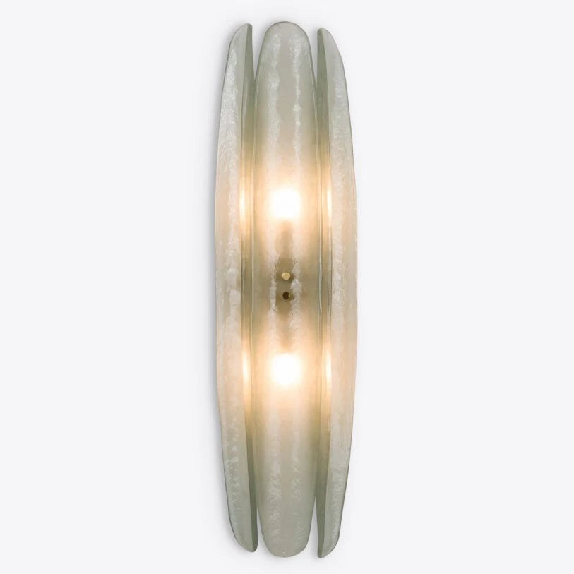 Dahlia Curved Glass Wall Light
