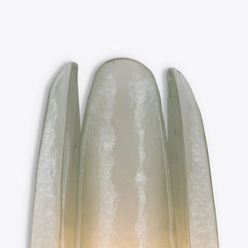 Dahlia Curved Glass Wall Light