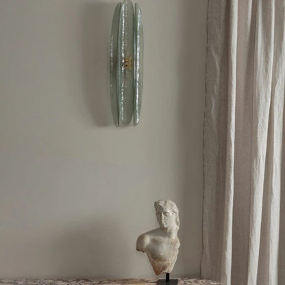 Dahlia Curved Glass Wall Light
