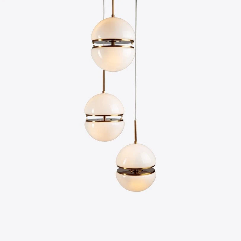 Bistro Cluster Opal Glass Pendant