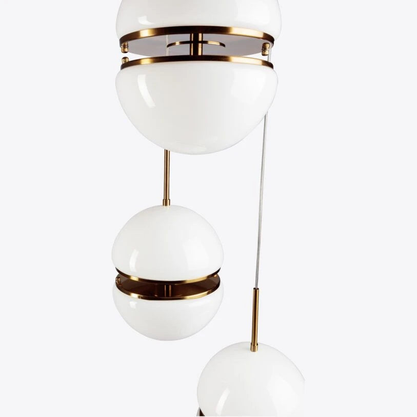 Bistro Cluster Opal Glass Pendant