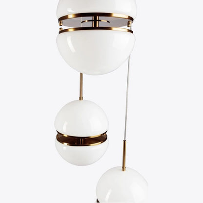 Bistro Cluster Opal Glass Pendant