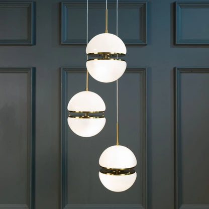 Bistro Cluster Opal Glass Pendant