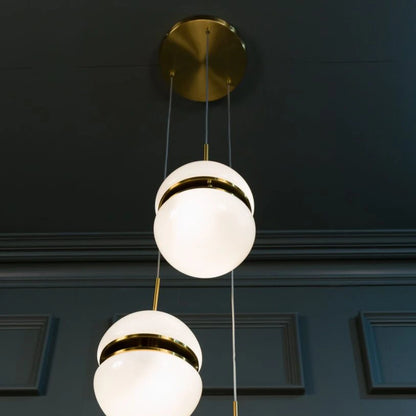 Bistro Cluster Opal Glass Pendant